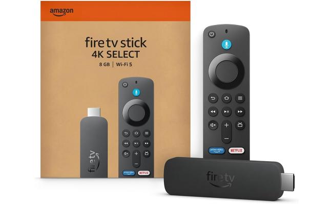 Amazon Fire TV Stick 4K Select (newest model), start streaming in 4K, AI-powered search, and free & live TV - Black